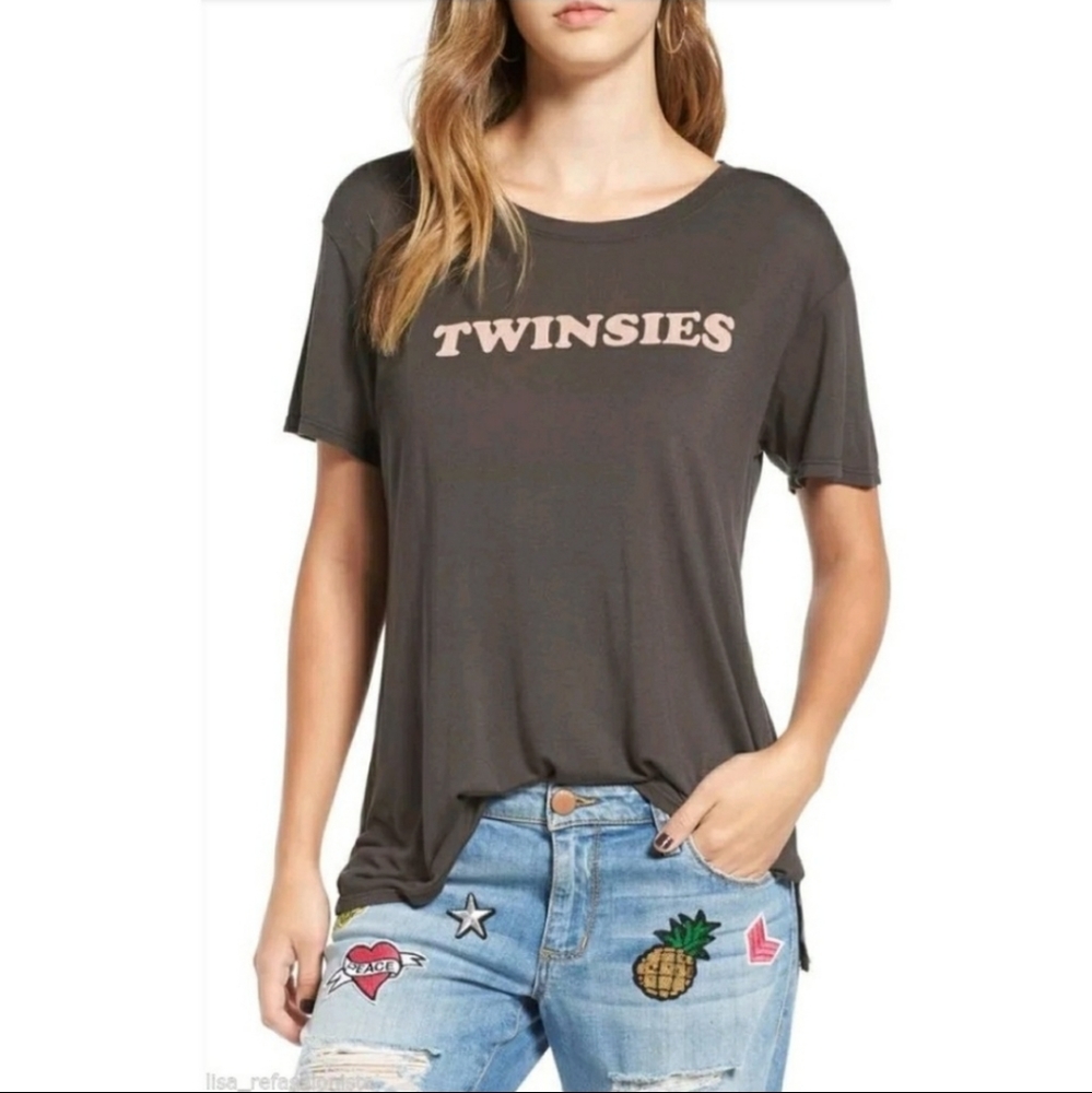 NEW Project Social T 'Twinsies' Tee T-shirt Top Small Loose Fit